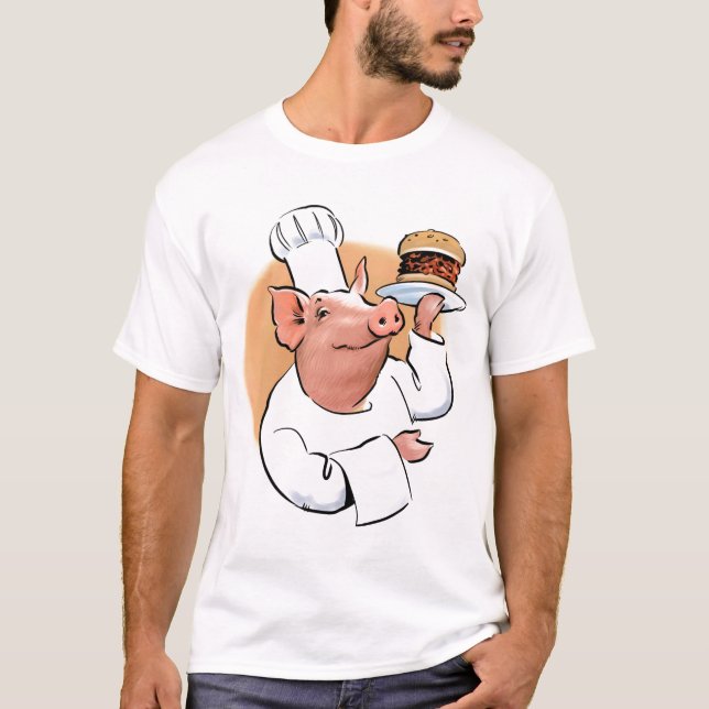 Bbq-gris T-shirt (Framsida)
