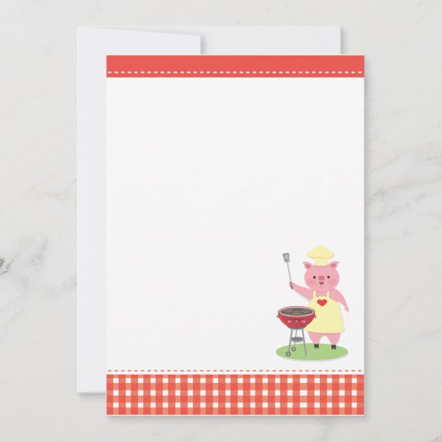 Bbq-grisinbjudan Inbjudningar (Framsida)