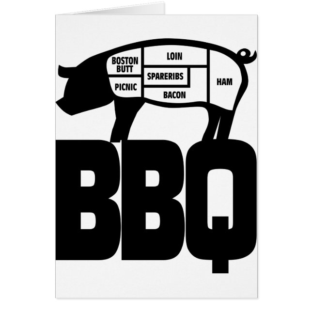 BBQ HÄLSNINGSKORT (Framsidan)
