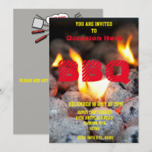 BBQ-inbjudan för alla Tillfälle -