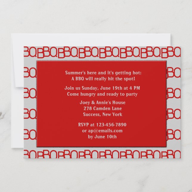 BBQ-inbjudan Inbjudningar (Framsida)