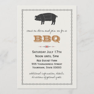 BBQ-inbjudan Inbjudningar