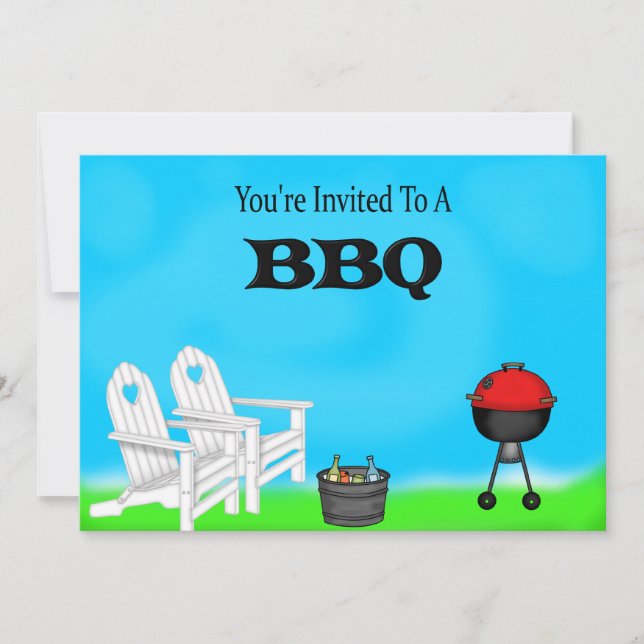 BBQ-inbjudningar Inbjudningar (Framsida)