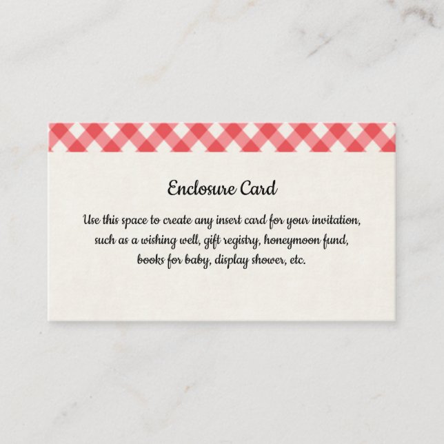 BBQ-invitationskort Tilläggskort (Framsida)