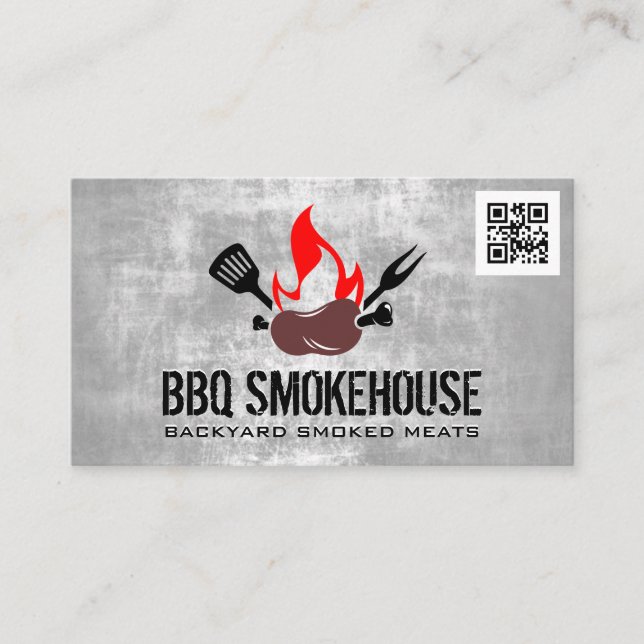 BBQ-korvbrand | KN-Affärskort Visitkort (Framsida)