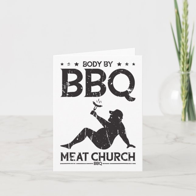 Bbq Kött Church Bbq - Bbq Enentusiasm Kort (Framsida)