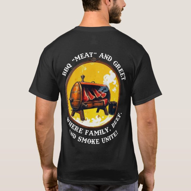 🔥 BBQ "Kött" och Greet T-Shirt 🔥 (Baksida)