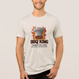 BBQ Kung - Chef Hat Flame Tee for Grill Masters