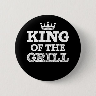 Bbq Kung i Vintagen Grill Retro Knapp