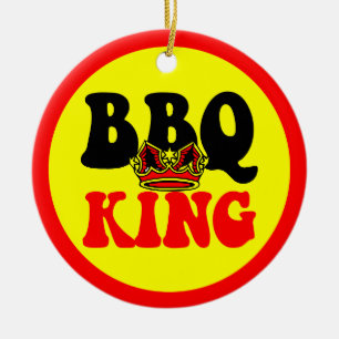 Bbq-kung Julgransprydnad Keramik