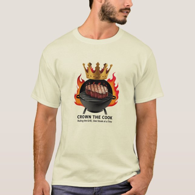 BBQ Kung - Krona Cook, Grålen T Shirt (Framsida)