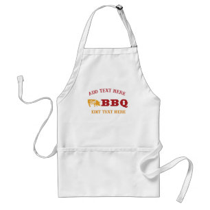 BBQ-kung lägg till redigera text förkläden