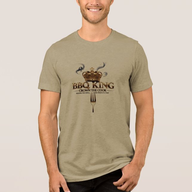 BBQ Kung - Premium Flame Tee for Grill Masters (Framsida)