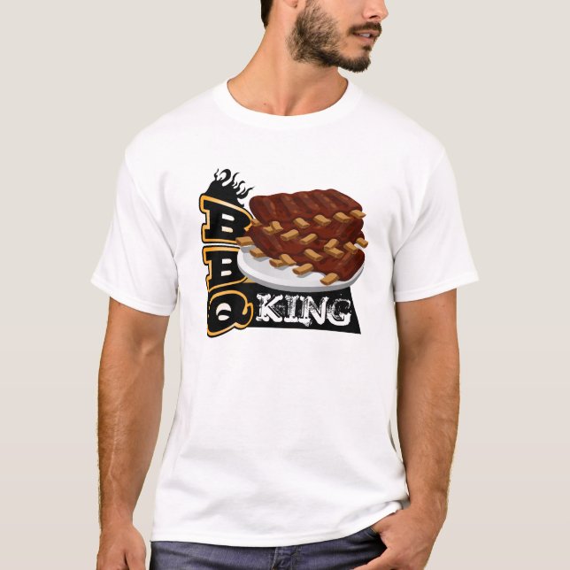BBQ KUNG! Ribs Icon T Shirt (Framsida)