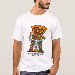 BBQ Kyckling Pizza Kaiju Osaka Attack Monster Art T Shirt