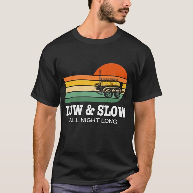 BBQ Låg och långsam Alla nattliga röntgenåtkomst T Shirt (Framsida)