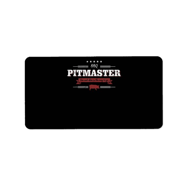 BBQ | Låg och långsam BBQ Pitmaster är ett sätt at Adressetikett (Framsidan)