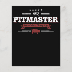 BBQ Låg och långsam BBQ Pitmaster är ett sätt at Flygblad