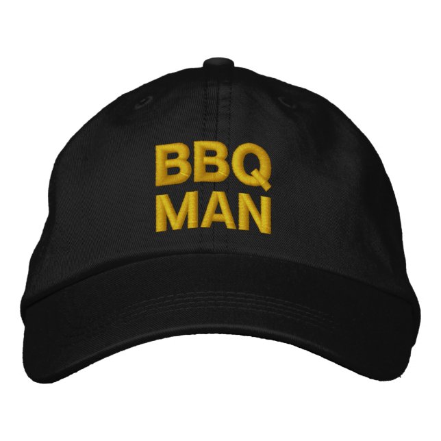 BBQ MAN-lock Broderad Keps (Framsida)