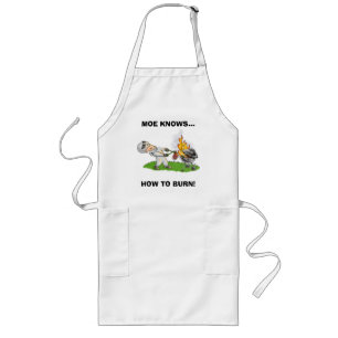 bbq_manen MOE VET…, HUR man BRÄNNER! Långt Förkläde