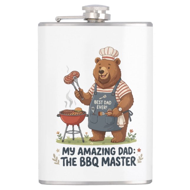 BBQ Mästare Björn Pappa Design Fickplunta (Framsidan)