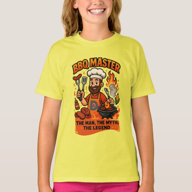 BBQ Master Pappa Funny Fars dag Grill Gift T Shirt (Framsida)