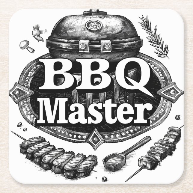 BBQ Master’ Papper Underlägg Kvadrat (Framsidan)