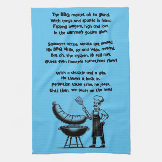 BBQ Master’s Humorous Poem  Kökshandduk