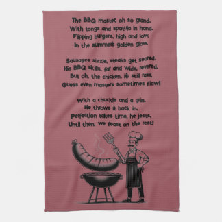 BBQ Master’s Humorous Poem  Kökshandduk