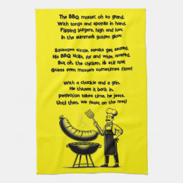 BBQ Master’s Humorous Poem Kökshandduk