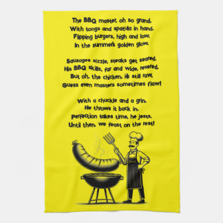 BBQ Master’s Humorous Poem  Kökshandduk