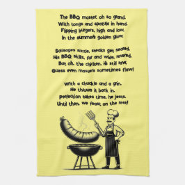 BBQ Master’s Humorous Poem Kökshandduk