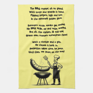 BBQ Master’s Humorous Poem  Kökshandduk