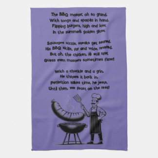 BBQ Master’s Humorous Poem  Kökshandduk