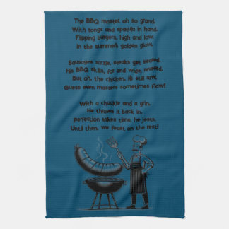 BBQ Master’s Humorous Poem  Kökshandduk