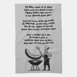 BBQ Master’s Humorous Poem Kökshandduk
