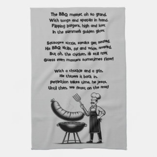 BBQ Master’s Humorous Poem  Kökshandduk