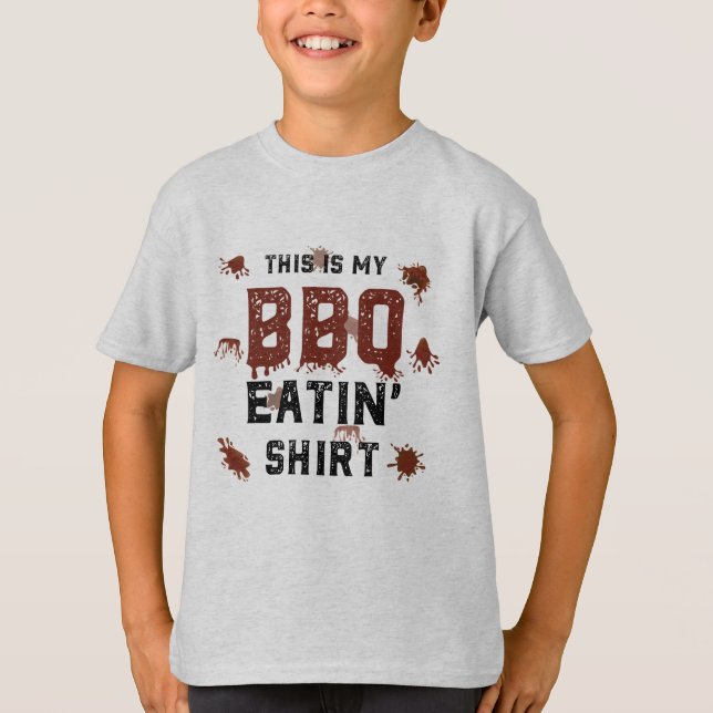 BBQ-matningsskjorta T Shirt (Framsida)