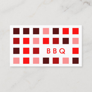 BBQ (modets kvadrater) Visitkort