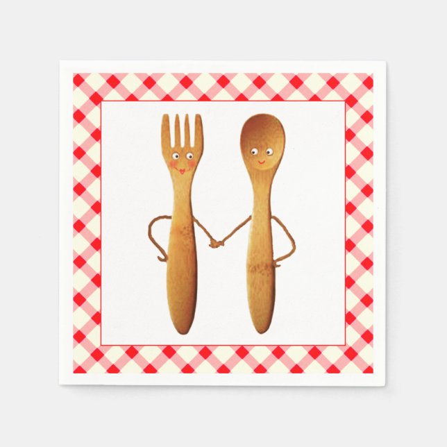 BBQ-Möhippa Pappersservett (Framsidan)