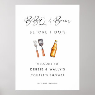 BBQ och Brews innan jag gör parapelstövel Poster