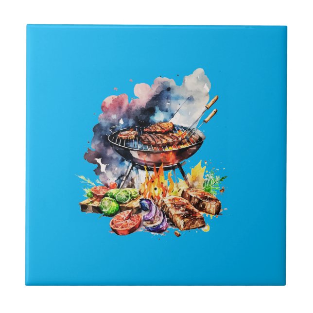 BBQ och grill Kakelplatta (Framsidan)