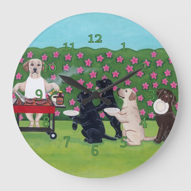 BBQ Party Labs i Azalea Garden Stor Klocka (Framsida)