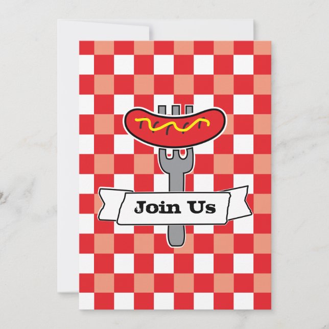 BBQ Picknick Inbjudan (Framsida)