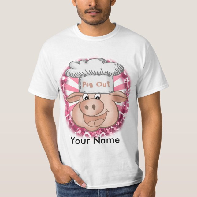 BBQ Pig Out Chef t-shirt (Framsida)