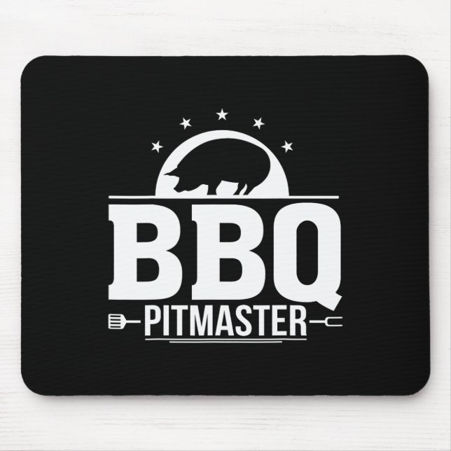 Bbq Pitmaster Grill Master Tee for Byrbecue Älskar Musmatta (Framsidan)