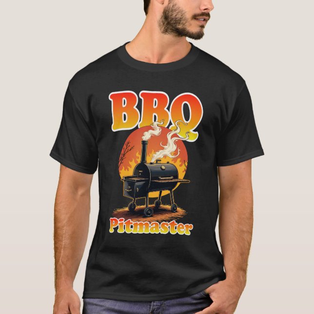 BBQ Pitmaster Smoker Grill Tee (Framsida)