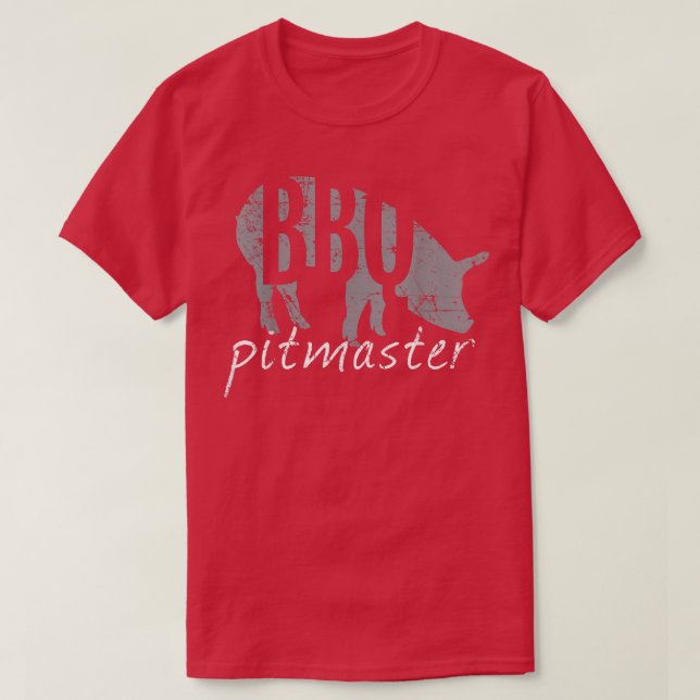 BBQ Pitmaster T, Gris Grilling Grill Fars dag  T Shirt (Design framsida)