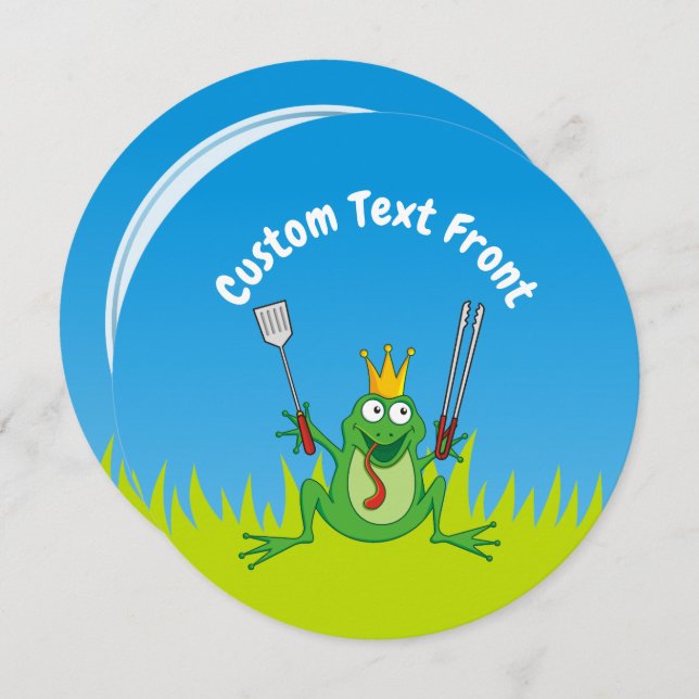 BBQ Prince Inbjudningar (Fram/baksida)