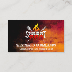 BBQ Restaurang Brand Visitkort